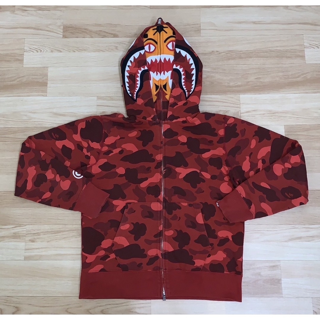 A BATHING APE - ☆激レア☆APE ダブル フード シャークパーカー M