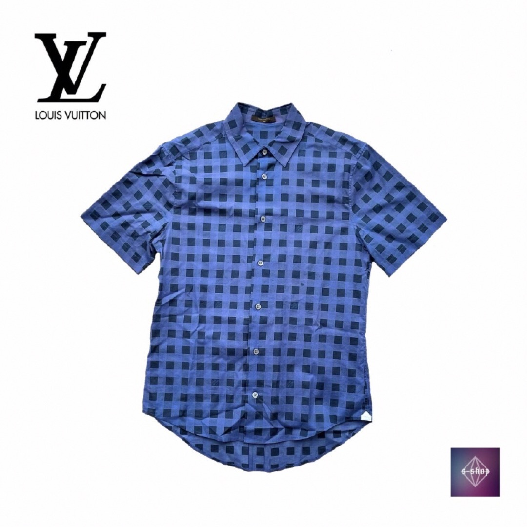 ルイヴィトン　LOUIS VUITTON シャツ　ブルー