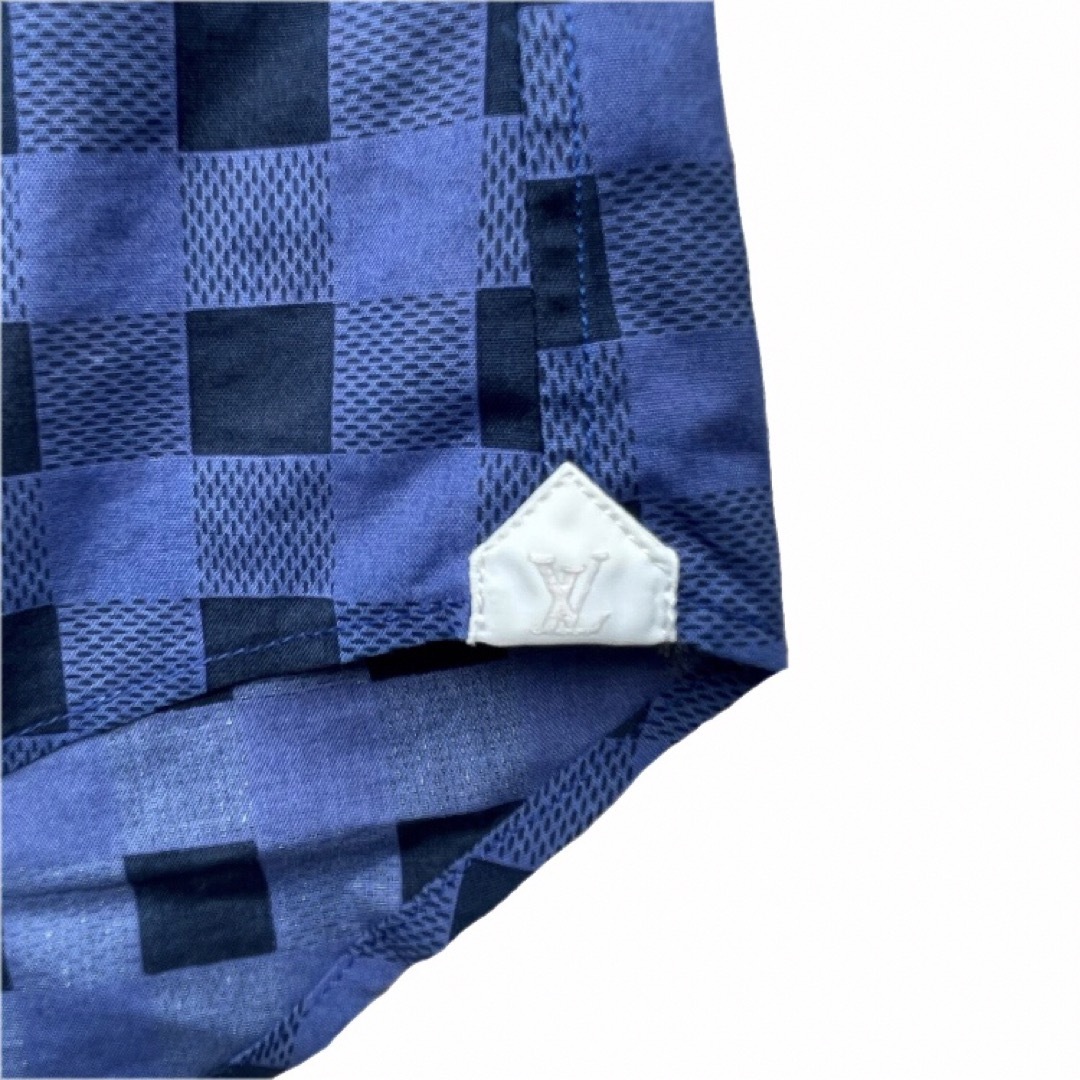 LOUIS VUITTON ルイヴィトン シャツ 半袖 RM131M ブルー S
