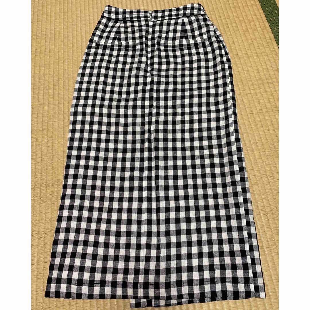 SLOBE IENA(スローブイエナ)のslobe iena リネンギンガムチェック　スカート レディースのスカート(ロングスカート)の商品写真