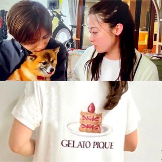 ジェラートピケ(gelato pique)の新品♡橋本環奈ちゃん着用 gelato pique ストロベリーTシャツ♡(Tシャツ(半袖/袖なし))