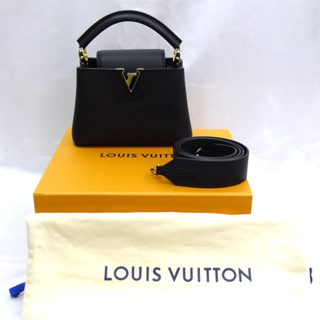 LOUIS VUITTON(ルイヴィトン)のルイ ヴィトン カプシーヌ MINI 2way ハンドバッグ トリヨンノワール 黒 M56071 レディースのバッグ(ハンドバッグ)の商品写真