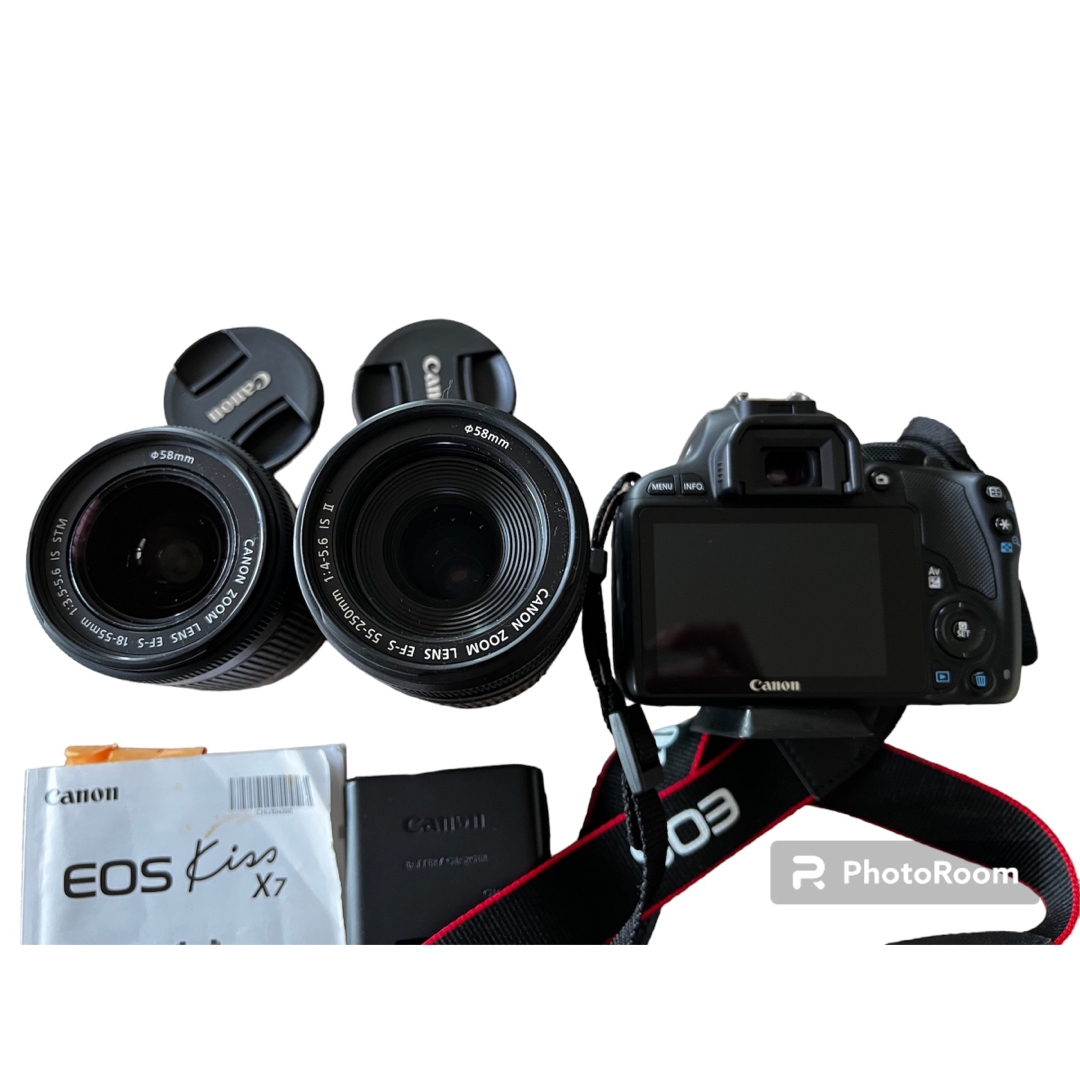 Canon - キャノンCanon EOS kiss X7 ズーム 一眼レフ カメラの通販 by