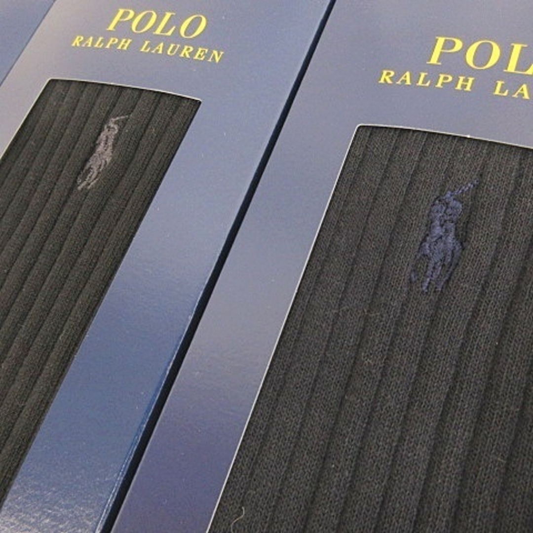 POLO RALPH LAUREN(ポロラルフローレン)のポロ ラルフローレン 小物 靴下 ソックス 3足セット ブラック 25~26 メンズのレッグウェア(ソックス)の商品写真