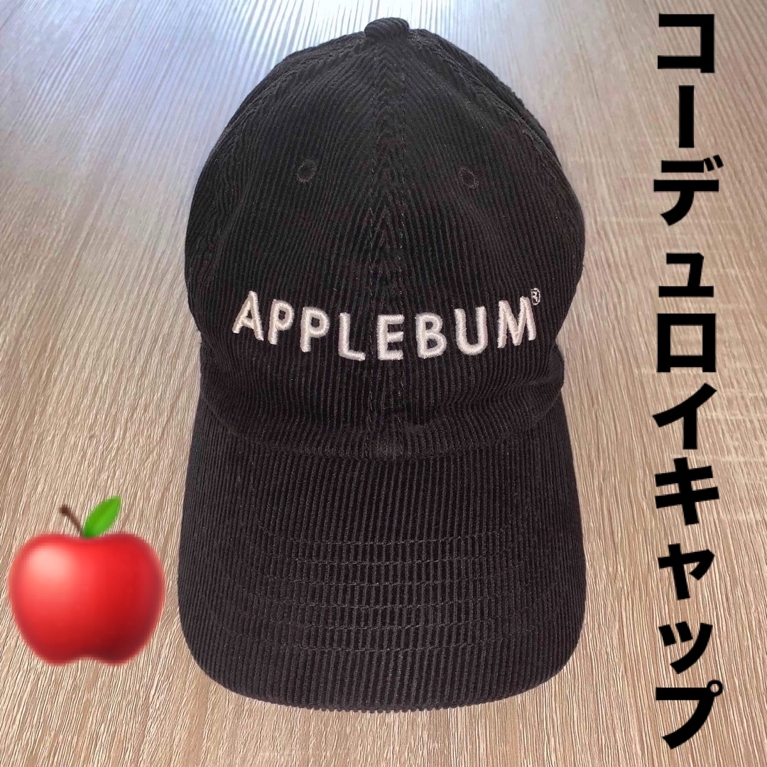 APPLEBUM(アップルバム)のAPPLEBUM  コーデュロイ キャップCorduroy Cap Black メンズの帽子(キャップ)の商品写真