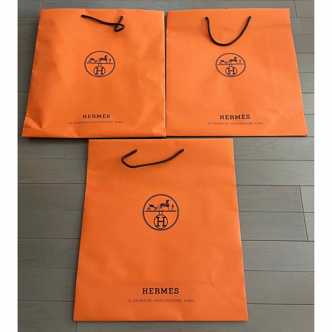 ☆ HERMES エルメス 紙袋 21枚セット 手提げ袋 ショッパー - ショップ袋