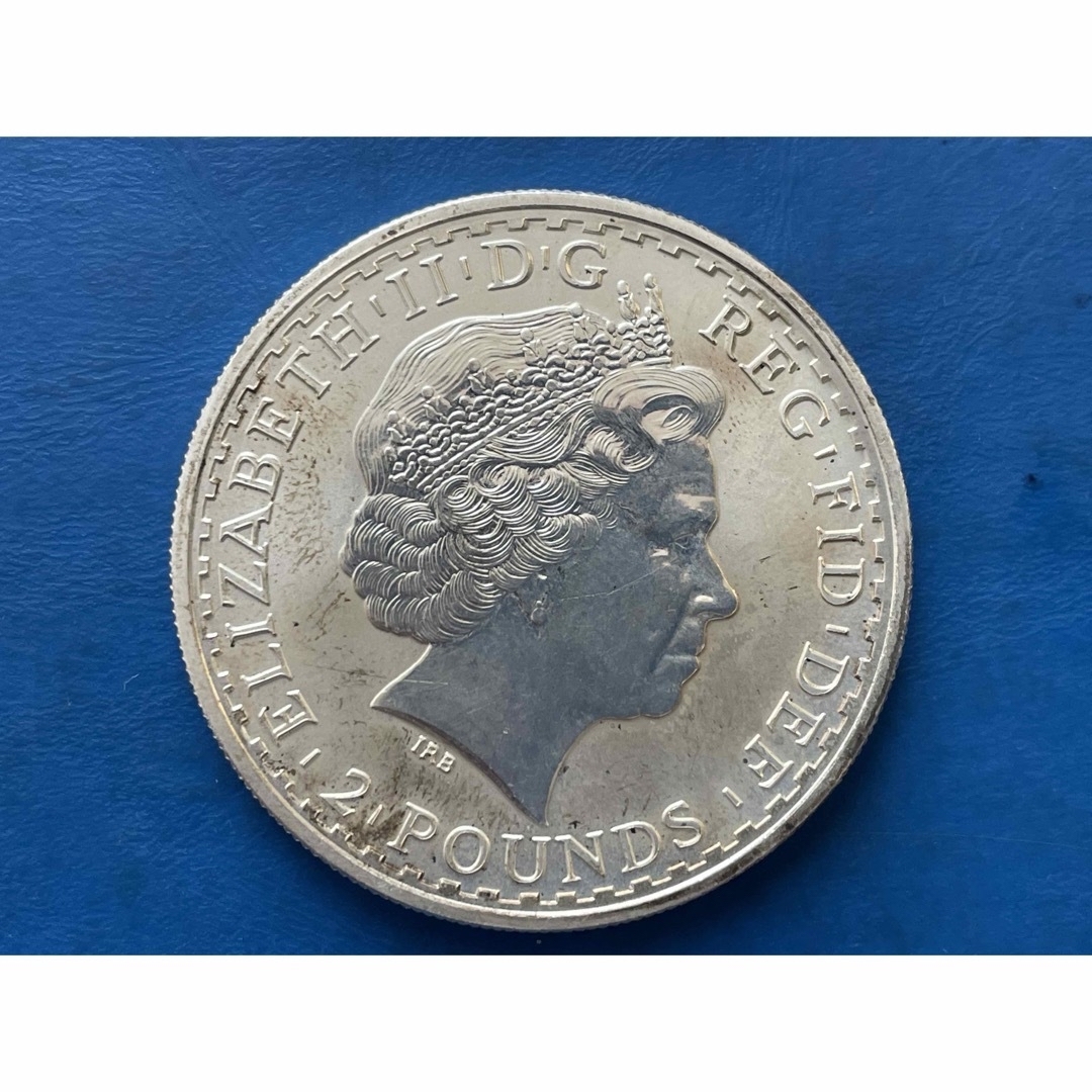 エンタメ/ホビー1998年イギリスブリタニア2ポンド銀貨 未使用、純銀  1オンス