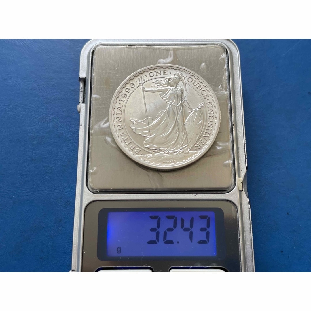 エンタメ/ホビー1998年イギリスブリタニア2ポンド銀貨 未使用、純銀  1オンス