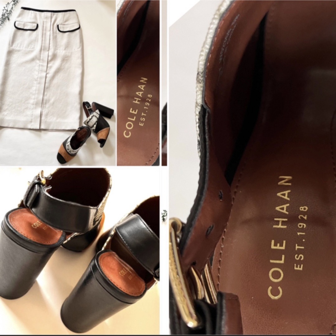 Cole Haan(コールハーン)の極美品！COLE HAAN コールハーン　スエード　本革　秋　サンダル　 5B レディースの靴/シューズ(サンダル)の商品写真