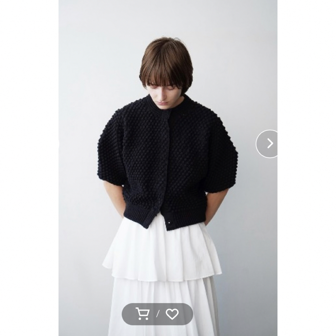 プロモーションアイテム 【CLANE】3D DOT HALF SLEEVE KNIT CARDIGAN