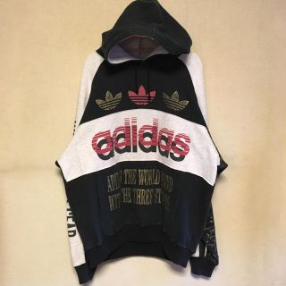 アディダス(adidas)のアディダススエットプルオーバートレーナーパーカー80s〜90sヴィンテージロゴ(パーカー)