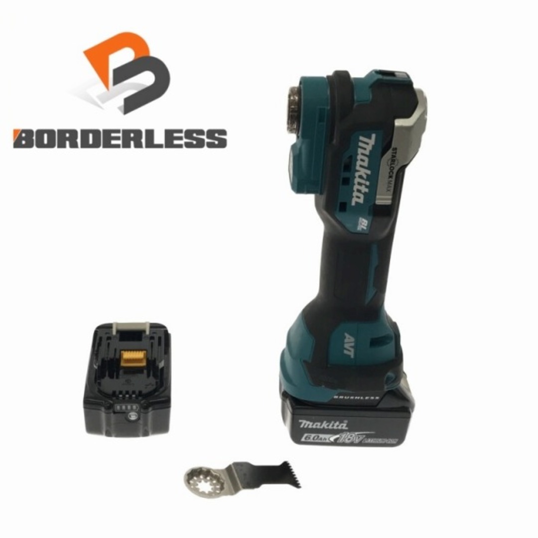 ☆品☆makita マキタ 18V 充電式マルチツール TM52D 6.0Ahバッテリー2個(BL1860B)付 コードレス カットソー 76164