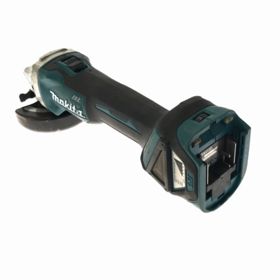 ☆比較的綺麗です☆makita マキタ 18V 100mm 充電式ディスクグラインダ GA412D 本体のみ 青/ブルー 研磨機 研削 切削 コードレス 76179