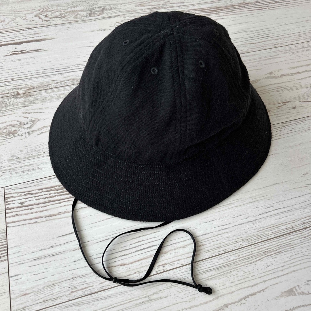 COMOLI(コモリ)のCOMOLI 23SS シルクネップハット BLACK 新品未使用　 メンズの帽子(ハット)の商品写真