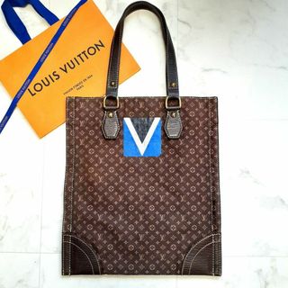 ルイヴィトン(LOUIS VUITTON)のタンジェ モノグラム ミニ イニシャル エベヌ ブラウン(トートバッグ)