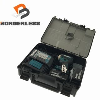 マキタ(Makita)の☆中古品☆ makita マキタ 18V 充電式インパクトドライバ TD172DRGX 青/ブルー バッテリ2個(18V 6.0Ah) 充電器+ケース 76413(工具)