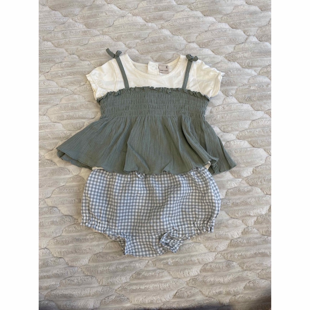 petit main(プティマイン)のpetit main 半袖 上下セット キッズ/ベビー/マタニティのベビー服(~85cm)(シャツ/カットソー)の商品写真