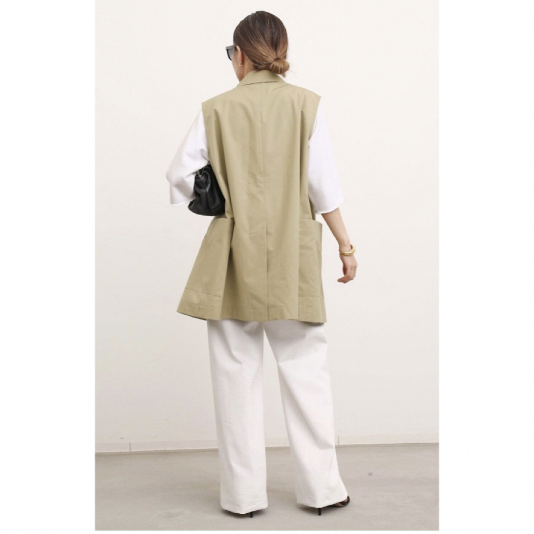 【美品】L'Appartement Ventile W Vest ベージュ 2