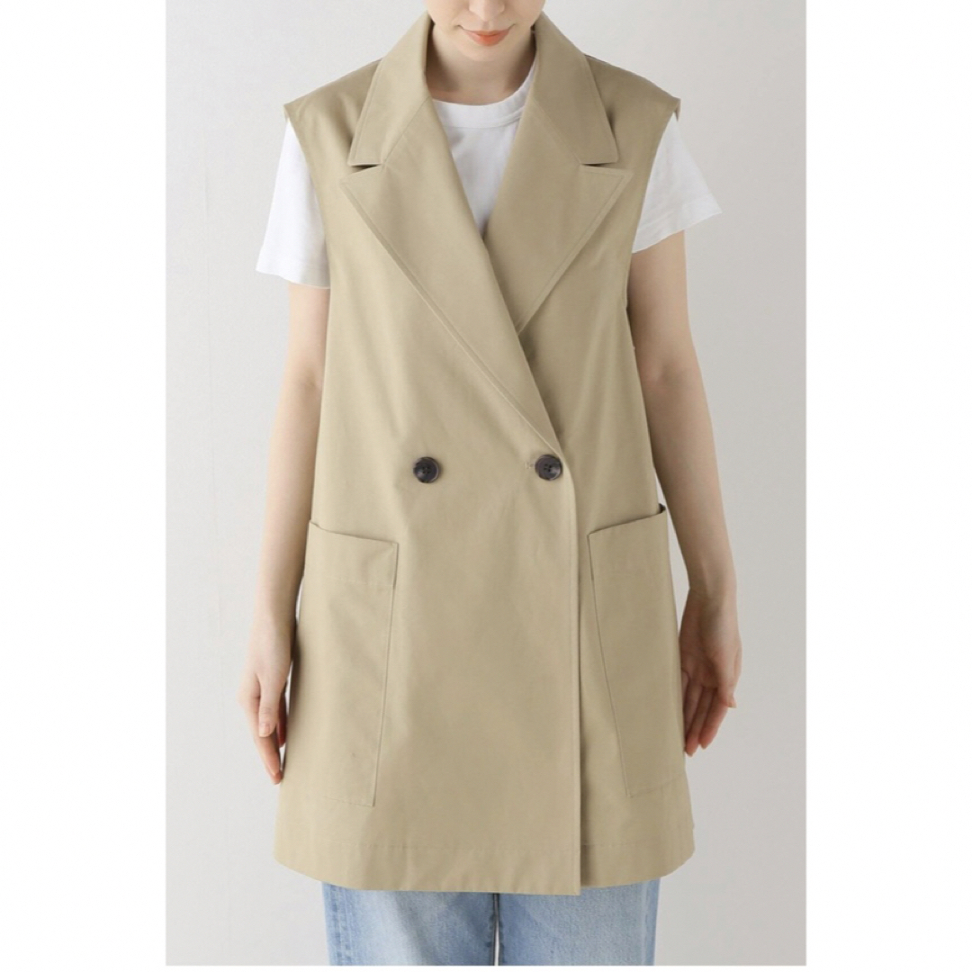 【美品】L'Appartement Ventile W Vest ベージュ 6