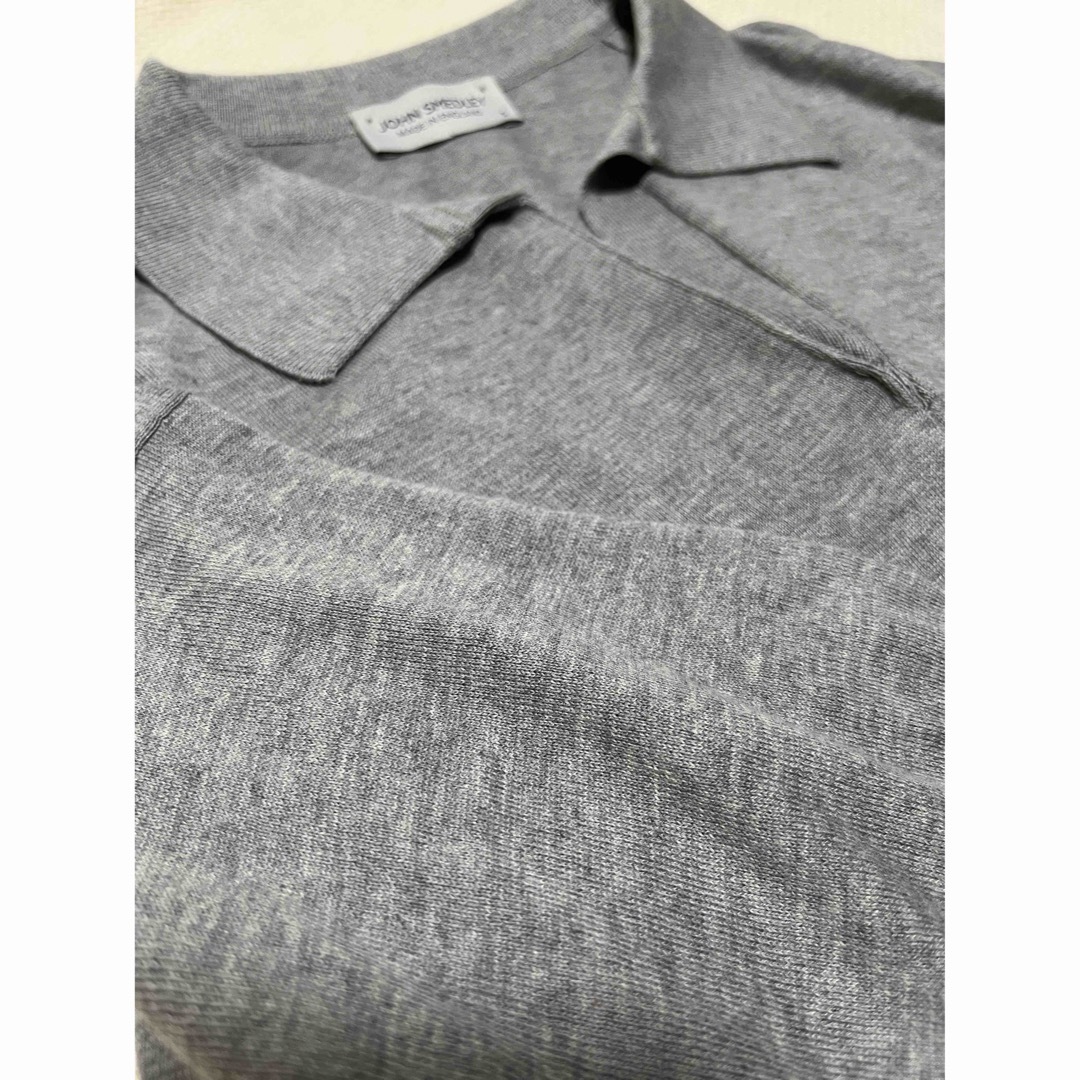 JOHN SMEDLEY(ジョンスメドレー)のジョンスメドレー　JOHN SMEDLEY スキッパー　ポロニット　半袖 メンズのトップス(Tシャツ/カットソー(半袖/袖なし))の商品写真