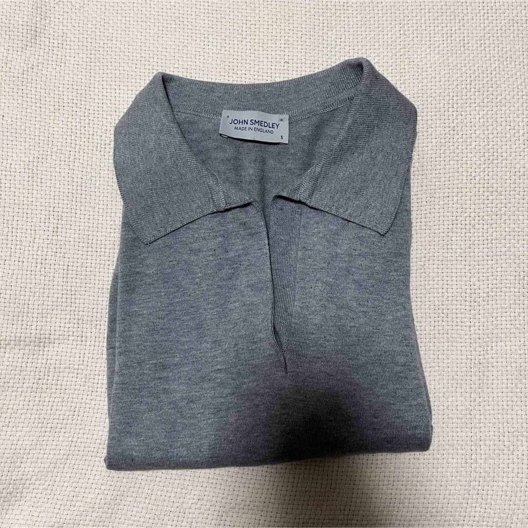 JOHN SMEDLEY(ジョンスメドレー)のジョンスメドレー　JOHN SMEDLEY スキッパー　ポロニット　半袖 メンズのトップス(Tシャツ/カットソー(半袖/袖なし))の商品写真