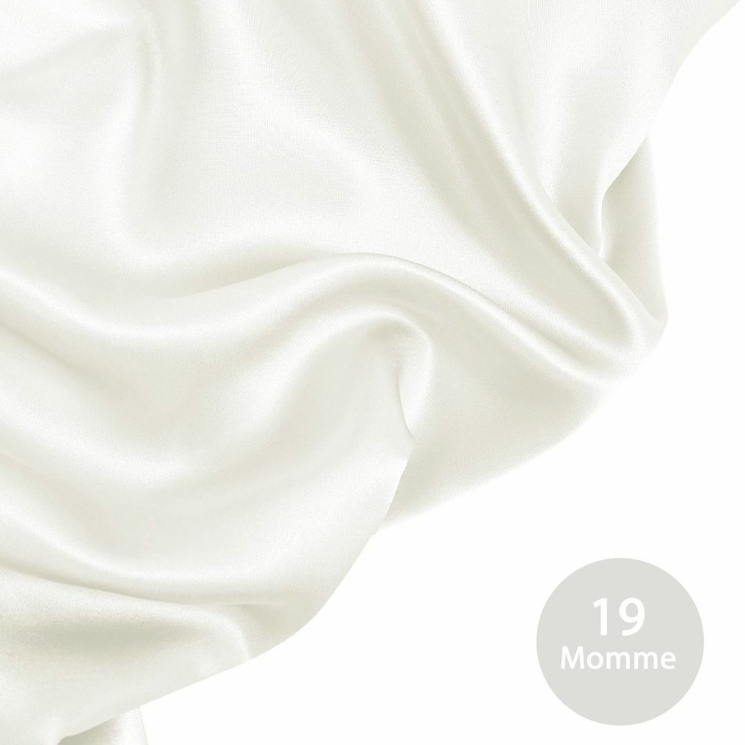 【色: ホワイト】PiccoCasa シルク枕カバー 100%蚕糸 絹 シルクま インテリア/住まい/日用品の寝具(シーツ/カバー)の商品写真