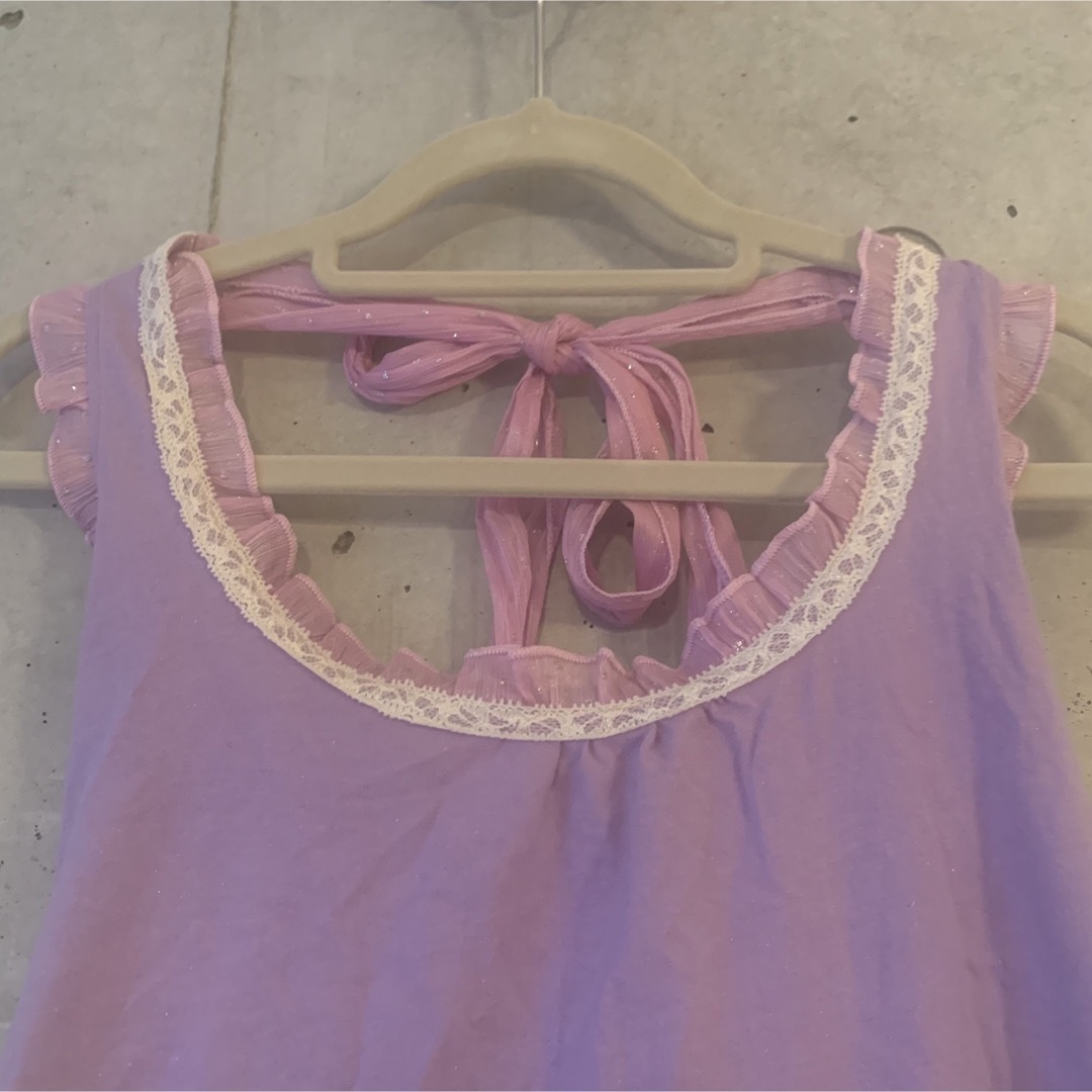 purple ribbon camisole レディースのトップス(キャミソール)の商品写真