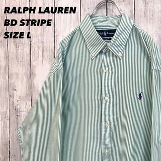 Ralph Lauren - アメリカ古着 ラルフローレンホース刺繍ロゴ長袖 