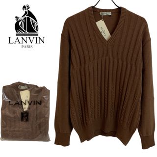 ランバン(LANVIN)のLANVIN VINTAGE 80s デッドストック フランス製 ウールニット(ニット/セーター)