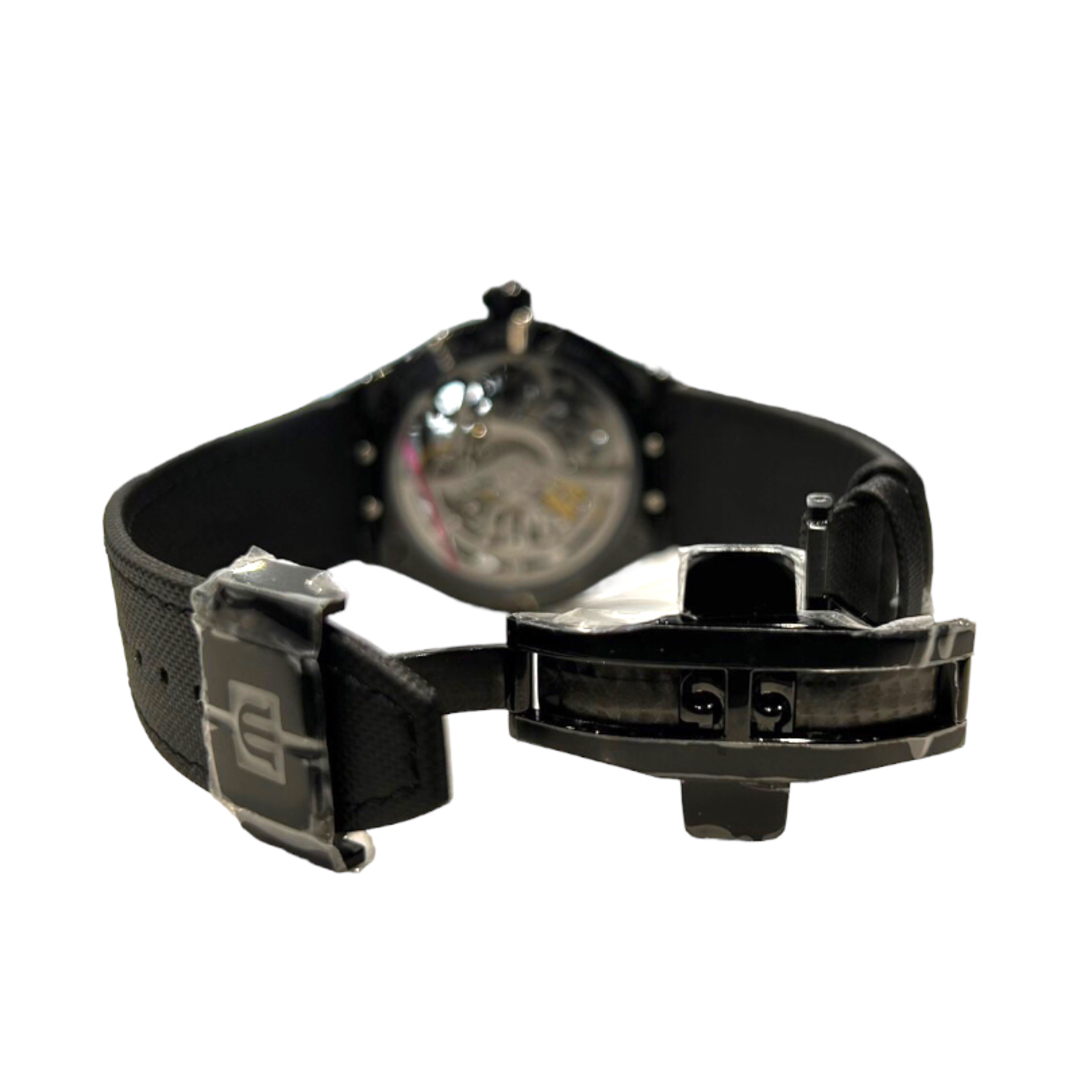 MAURICE LACROIX(モーリスラクロア)の　モーリス・ラクロア MAURICE LACROIX アイコン オートマティック スケルトンブラック カリプソ復刻モデル AI6028-PVB01-030 ステンレススチール ベルト:カーフストラップ メンズ 腕時計 メンズの時計(その他)の商品写真