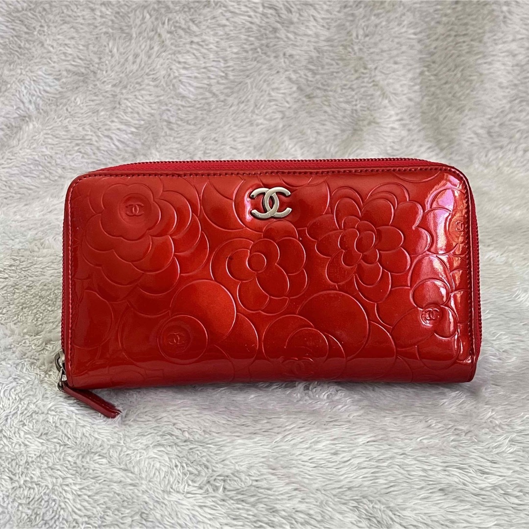 CHANEL - 【中古・極美品】CHANEL ラウンドファスナー長財布 ココ