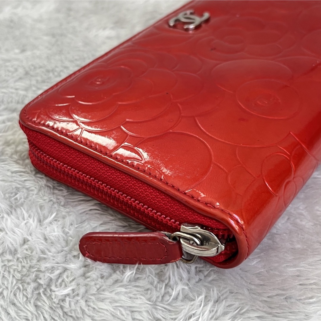 CHANEL - 【中古・極美品】CHANEL ラウンドファスナー長財布 ココ