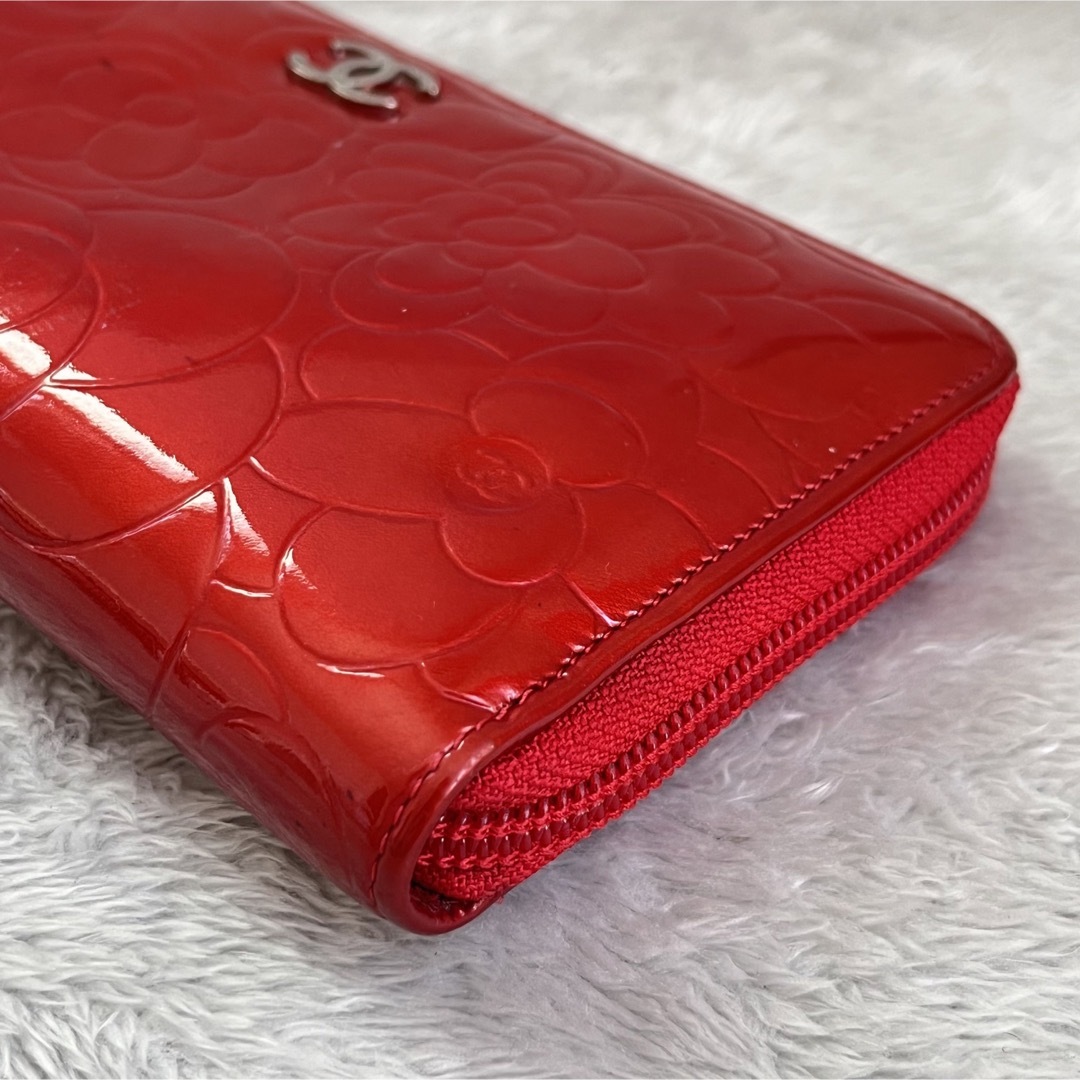 CHANEL - 【中古・極美品】CHANEL ラウンドファスナー長財布 ココ