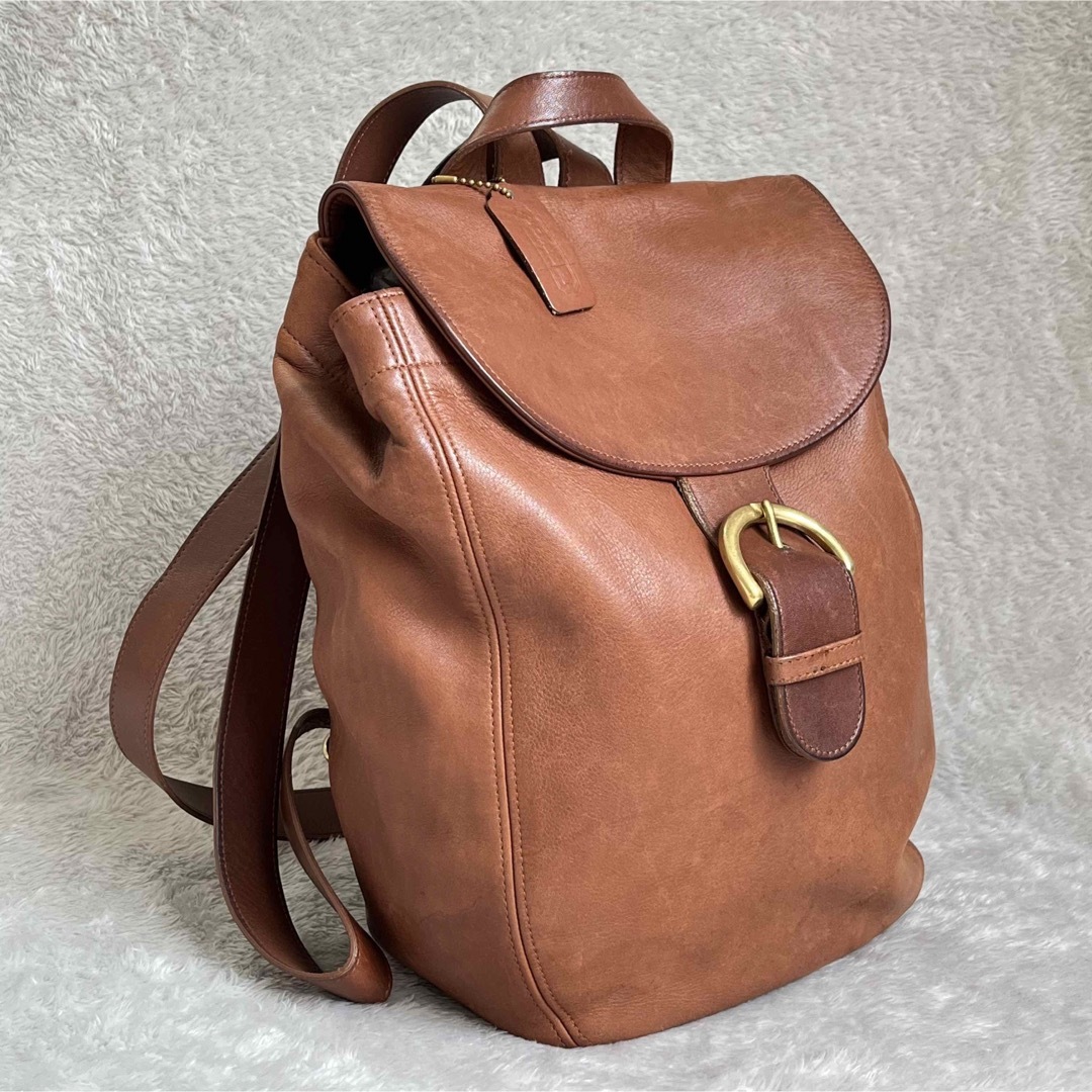 正規 店 値引き 極美品☆ コーチ COACH レザー バックパック リュック