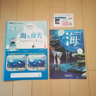 国立科学博物館　特別展　海　アイデアブック　冊子　海の免許証　割引カード(その他)