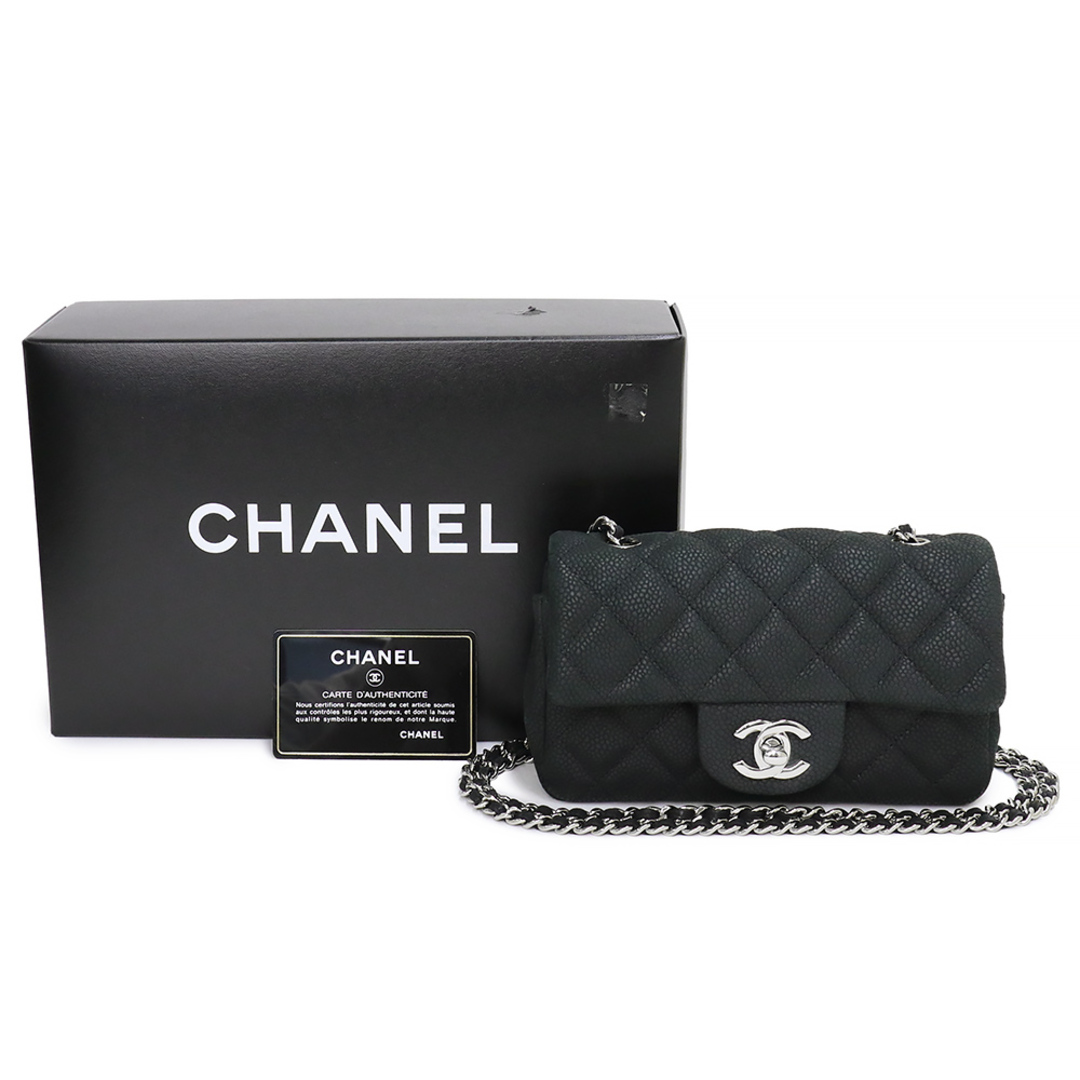 シャネル CHANEL キャビアスキン ミニマトラッセ チェーン ショルダーバッグ