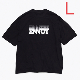 ワンエルディーケーセレクト(1LDK SELECT)のennoy ELECTRIC LOGO GRADATION ブラック Tシャツ(Tシャツ/カットソー(半袖/袖なし))