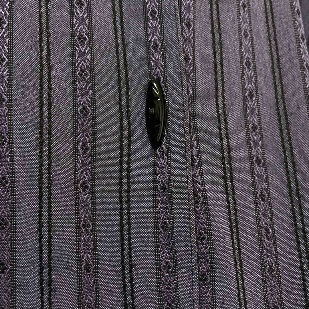 purple stripe shirt レディースのトップス(シャツ/ブラウス(長袖/七分))の商品写真