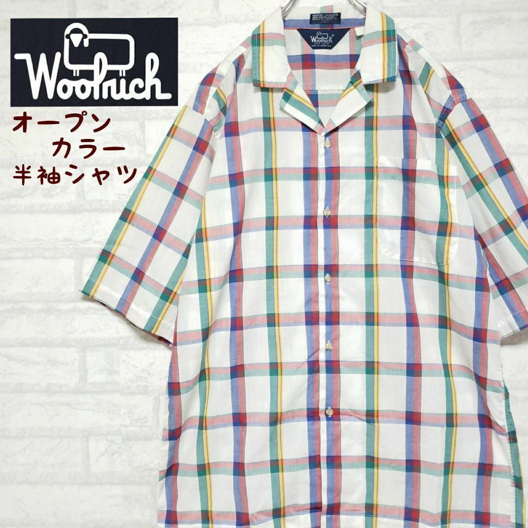 WOOLRICH(ウールリッチ)のウールリッチ WOOLRICH 半袖シャツ オープンシャツ マドラスチェック メンズのトップス(シャツ)の商品写真