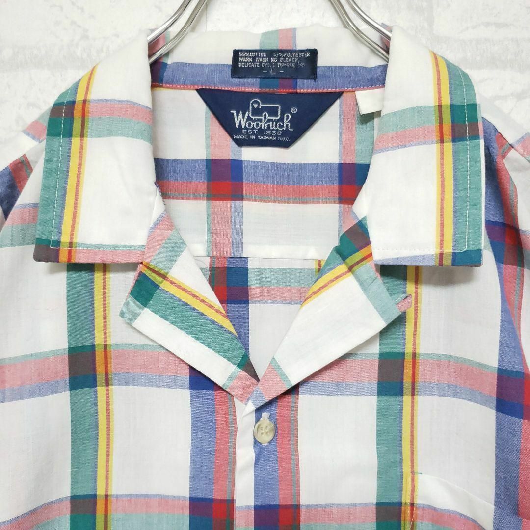 WOOLRICH(ウールリッチ)のウールリッチ WOOLRICH 半袖シャツ オープンシャツ マドラスチェック メンズのトップス(シャツ)の商品写真