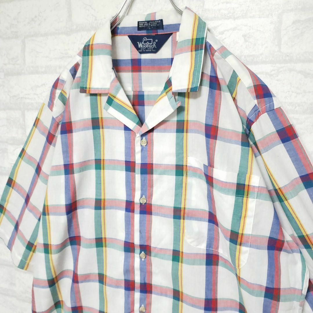WOOLRICH(ウールリッチ)のウールリッチ WOOLRICH 半袖シャツ オープンシャツ マドラスチェック メンズのトップス(シャツ)の商品写真