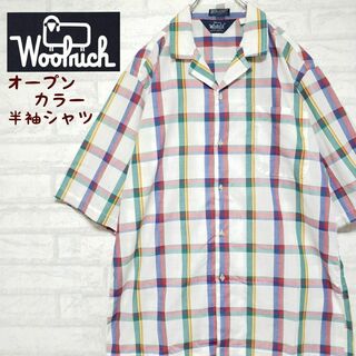 ウールリッチ(WOOLRICH)のウールリッチ WOOLRICH 半袖シャツ オープンシャツ マドラスチェック(シャツ)