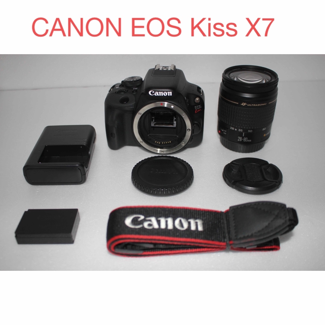 キャノン canon kiss x7 標準レンズセット【1800万画素】