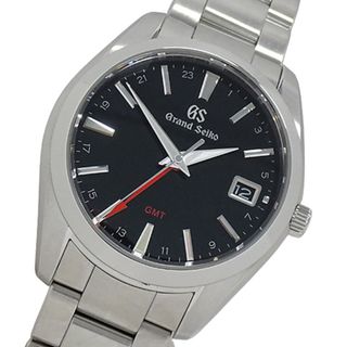 グランドセイコー(Grand Seiko)のグランドセイコー GRAND SEIKO GS ヘリテージ 9F86-0AF0 SBGN013 時計 メンズ ブランド デイト GMT クオーツ QZ ステンレス SS シルバー ブラック 磨き済み 【中古】(腕時計(アナログ))