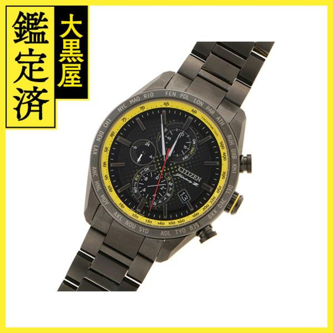 CITIZEN シチズン AT8185-89E ATTESA アテッサ ダイレクトフライト 日産 コラボ ブラック クオーツ J50306