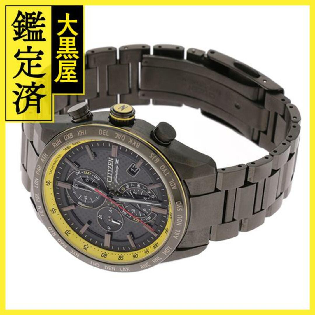 CITIZEN シチズン AT8185-89E ATTESA アテッサ ダイレクトフライト 日産 コラボ ブラック クオーツ J50306