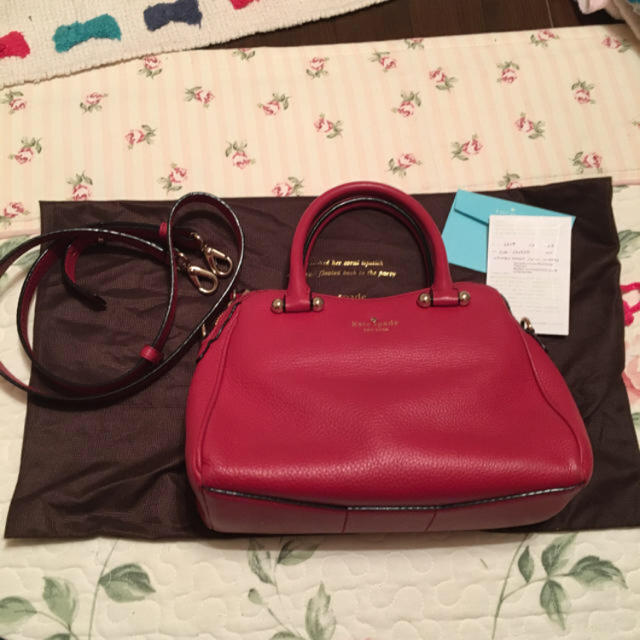 《Kate spade New York》2way 赤色レザーバッグのサムネイル