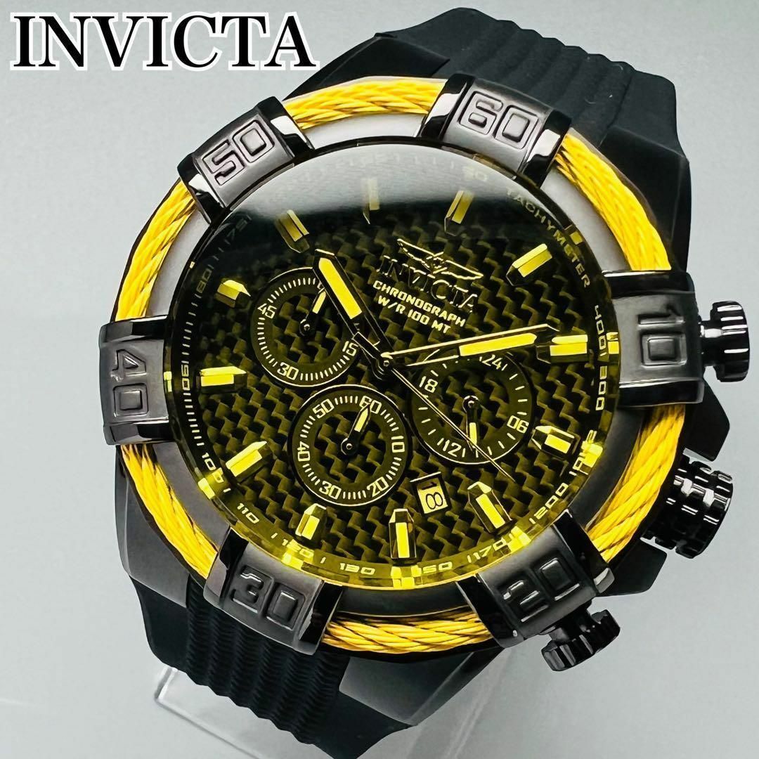 腕時計 INVICTA  インビクタ イエロー 新品 メンズ ケース付属  黄色