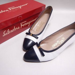 フェラガモ(Ferragamo)のFerragamo フェラガモ 靴 5.5D ヴァラリボン パンプス  本革■(ハイヒール/パンプス)