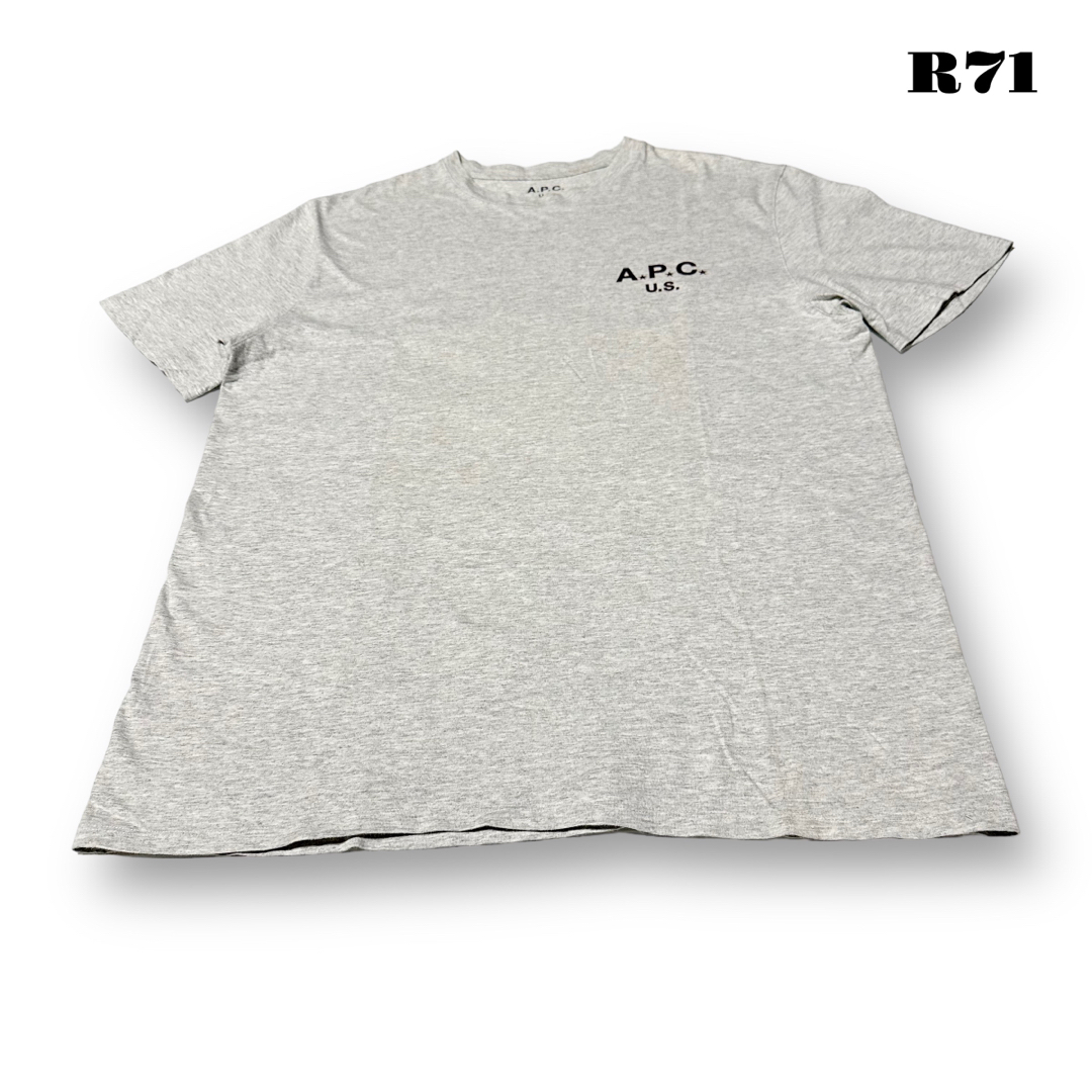 希少品！ A.P.C アーペーセー 半袖Tシャツ グレー 灰色 XL U.S.A